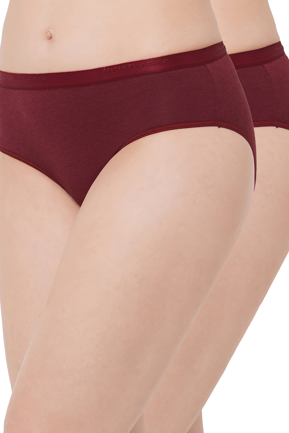 Organic Cotton Antimicrobial High waist Hipster-ISP002-Persian Plum_Persian Plum-