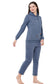 Organic Cotton Hoodie and pajama set-ISL037_40-Greyish Blue-