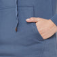 Organic Cotton Hoodie and pajama set-ISL037_40-Greyish Blue-