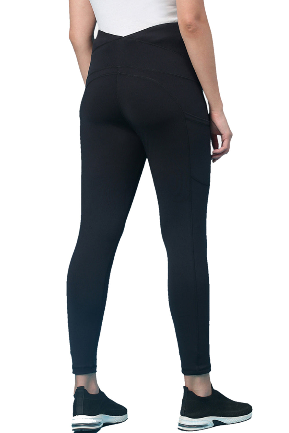 Recycled Fibre Maternity Full Length Tights_ISML009-Anthracite