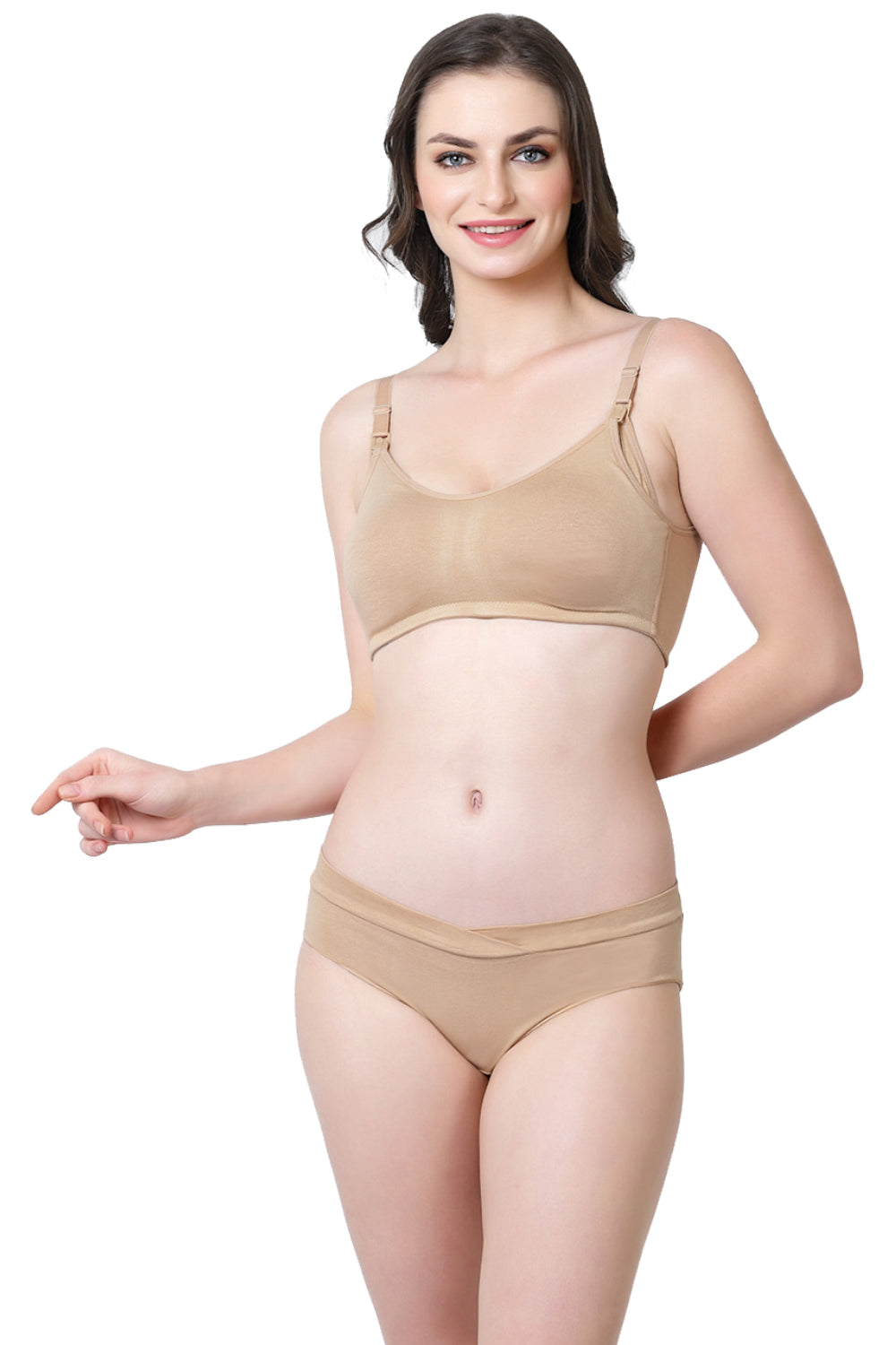 Inner Sense Women’s Organic Cotton Bamboo Soft Feeding bra for Women |  Wire-free, Non-padded, Full coverage, Maternity bra