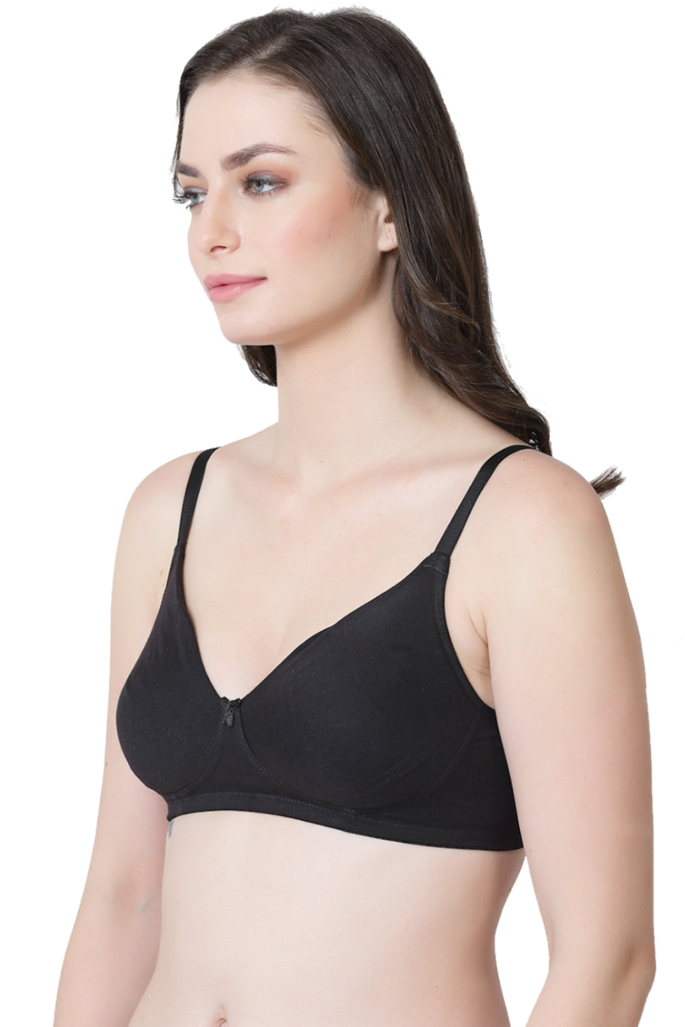 Organic Cotton Antimicrobial Seamless Everyday Bra-ISB084-Anthracite