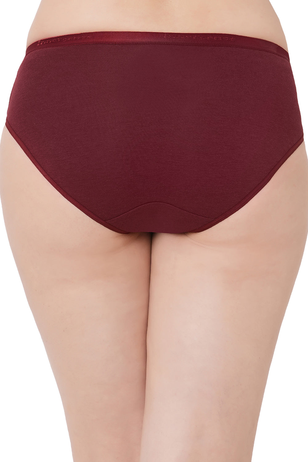 Organic Cotton Antimicrobial High waist Hipster-ISP002-Dark Sienna_Persian Plum-
