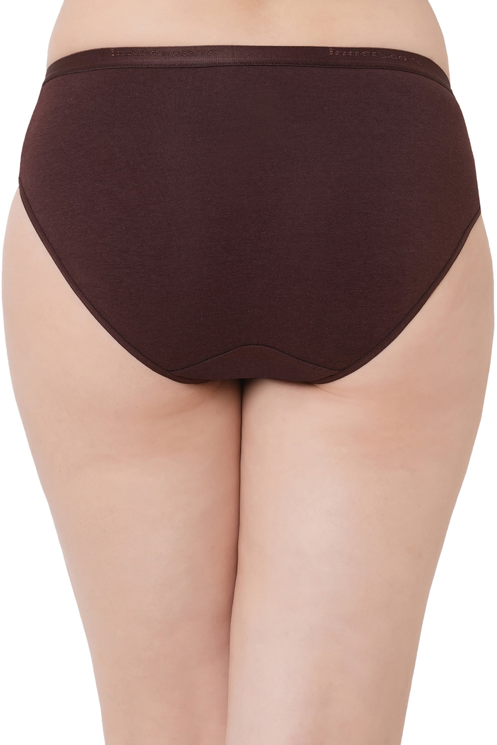 Organic Cotton Antimicrobial High waist Hipster-ISP002-Dark Sienna_Dark Sienna-