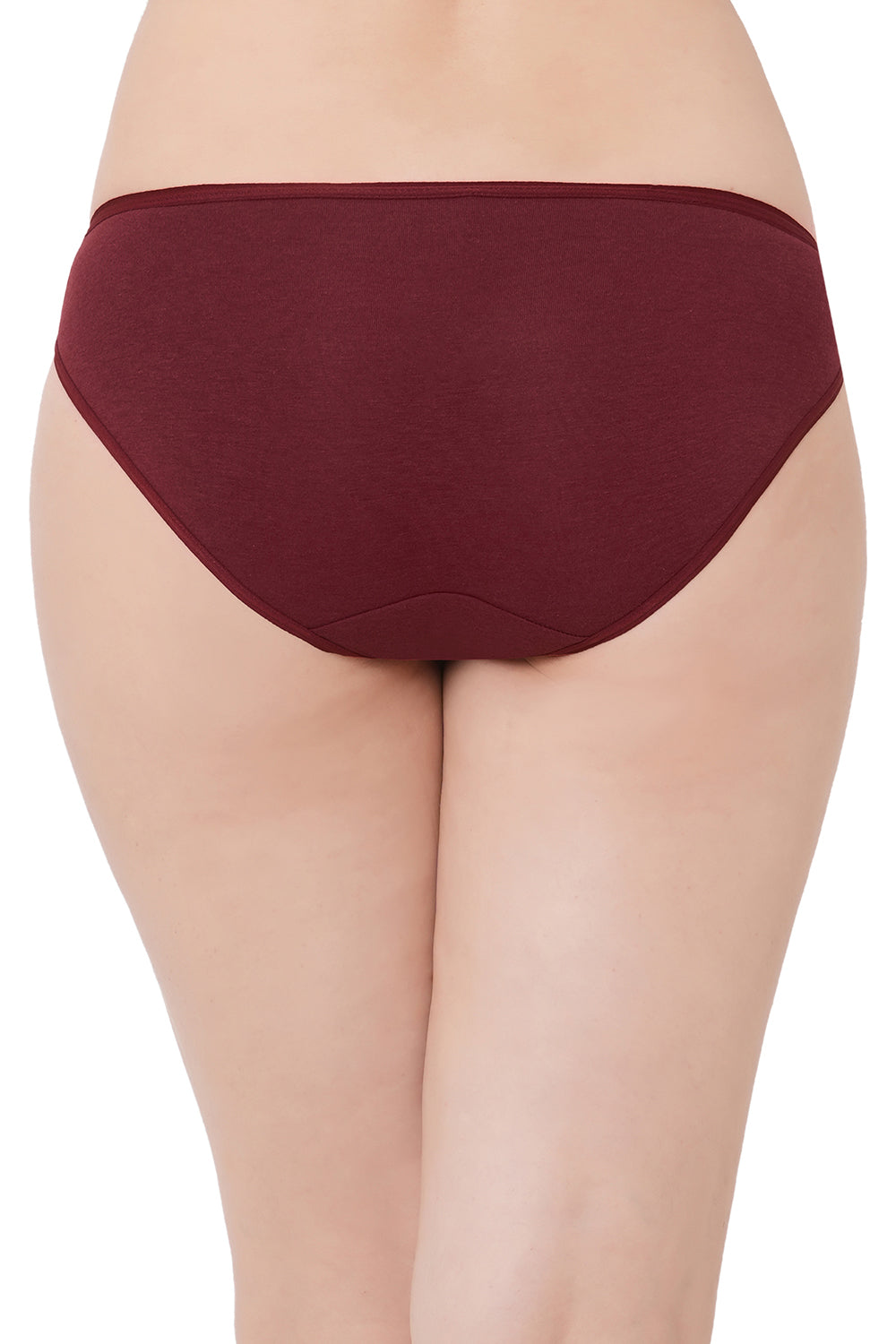 Organic Cotton Antimicrobial Bikini-IMP004-Dark Sienna_Persian Plum-