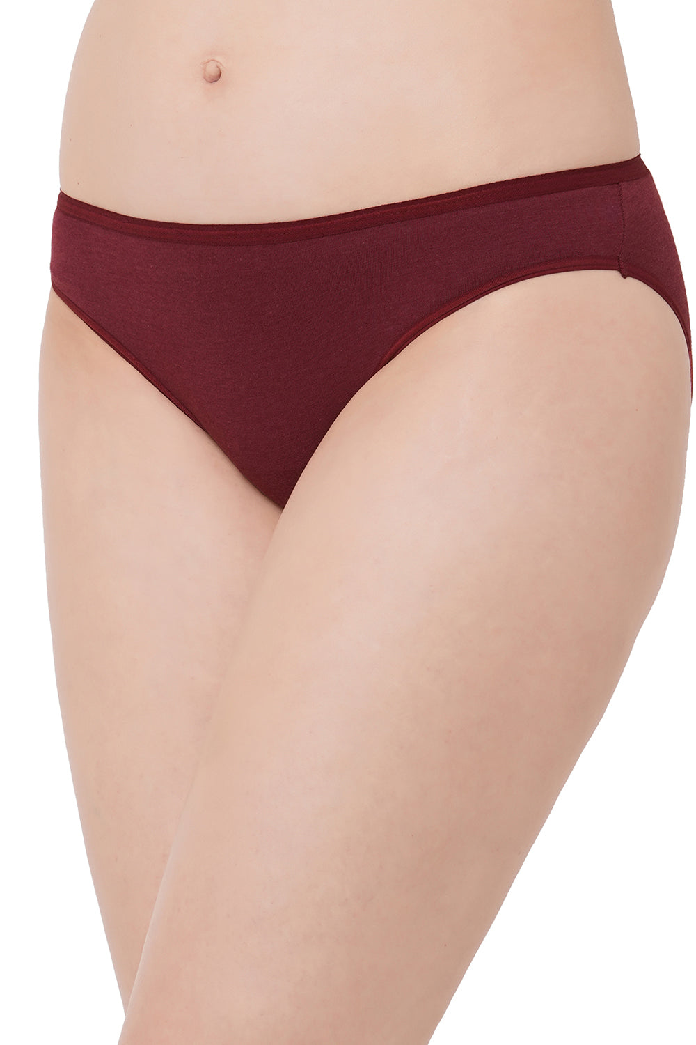 Organic Cotton Antimicrobial Bikini-IMP004-Dark Sienna_Persian Plum-