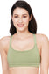 Organic Cotton Antimicrobial Low Impact sports bra with removable pads-ISB112-Avocado-