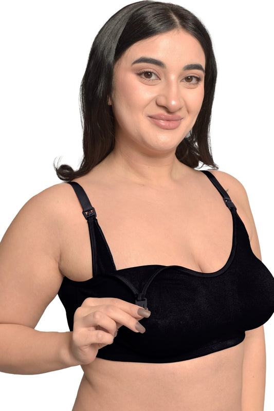 Inner Sense Organic Cotton Bamboo Keyhole Back Nursing Bra