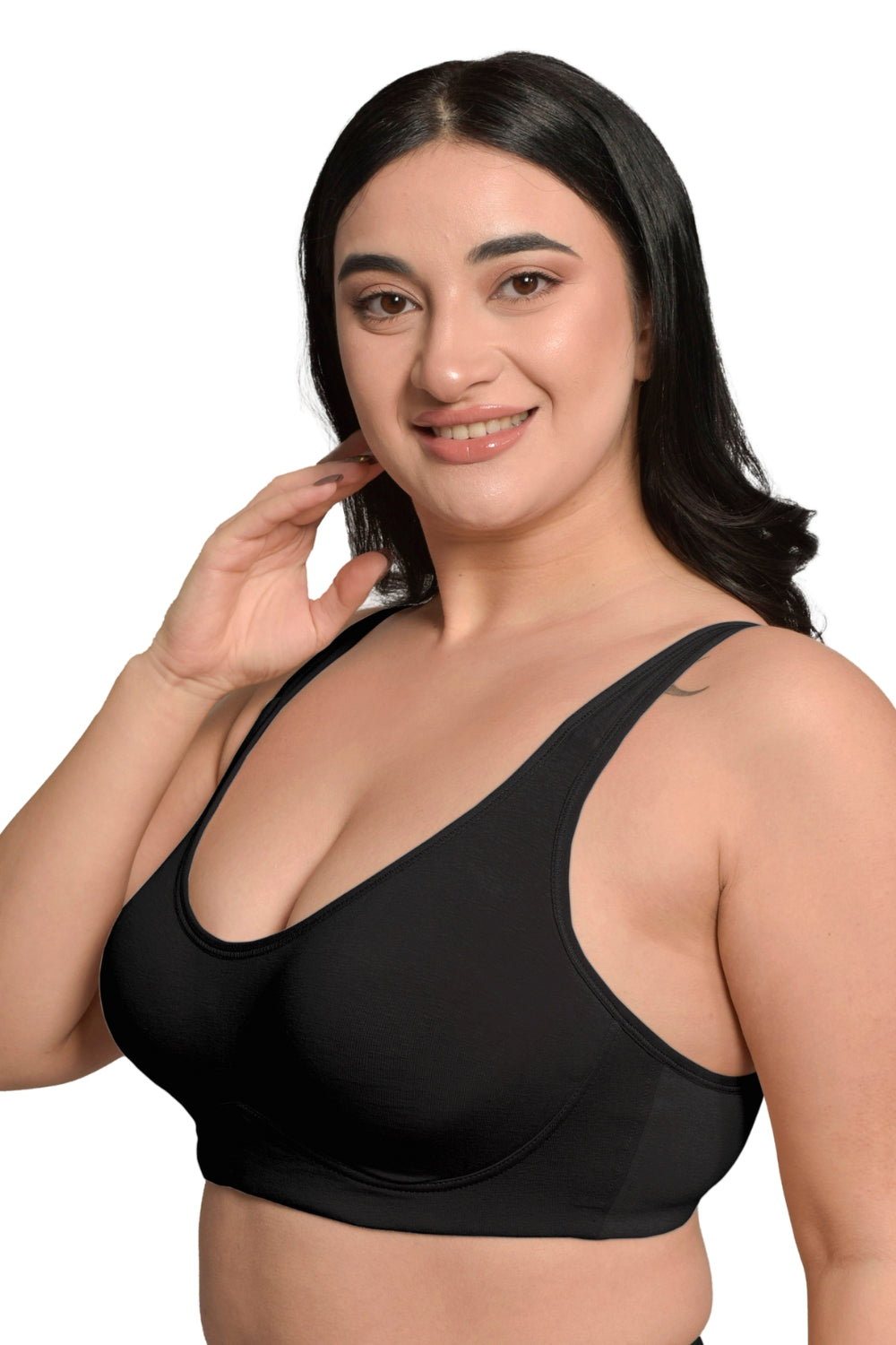 Inner Sense Organic Cotton Bamboo Plus Size Minimizer Bra