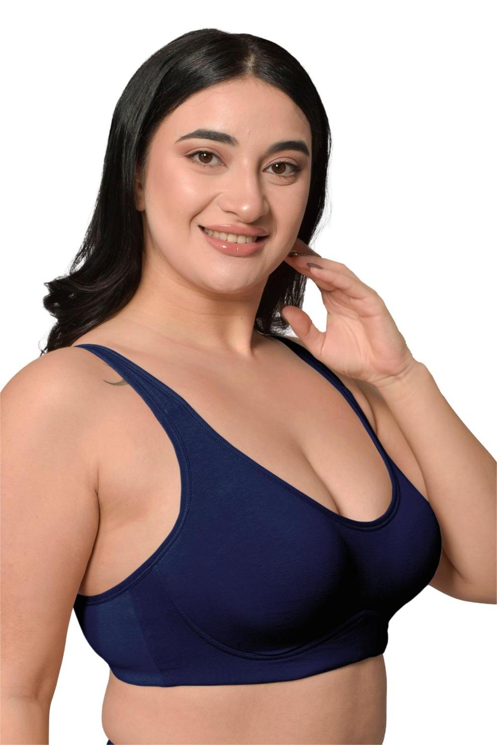 Inner Sense Organic Cotton Bamboo Plus Size Minimizer Bra