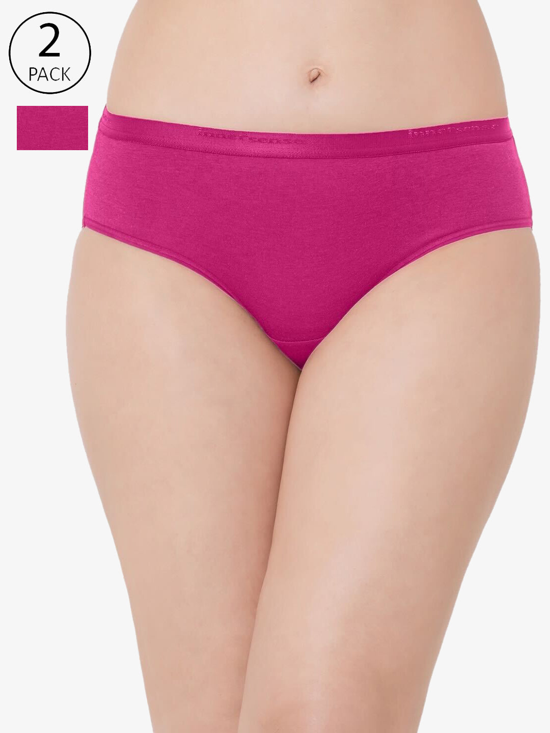 Organic Cotton Antimicrobial High waist Hipster-ISP002-Sangria_Sangria