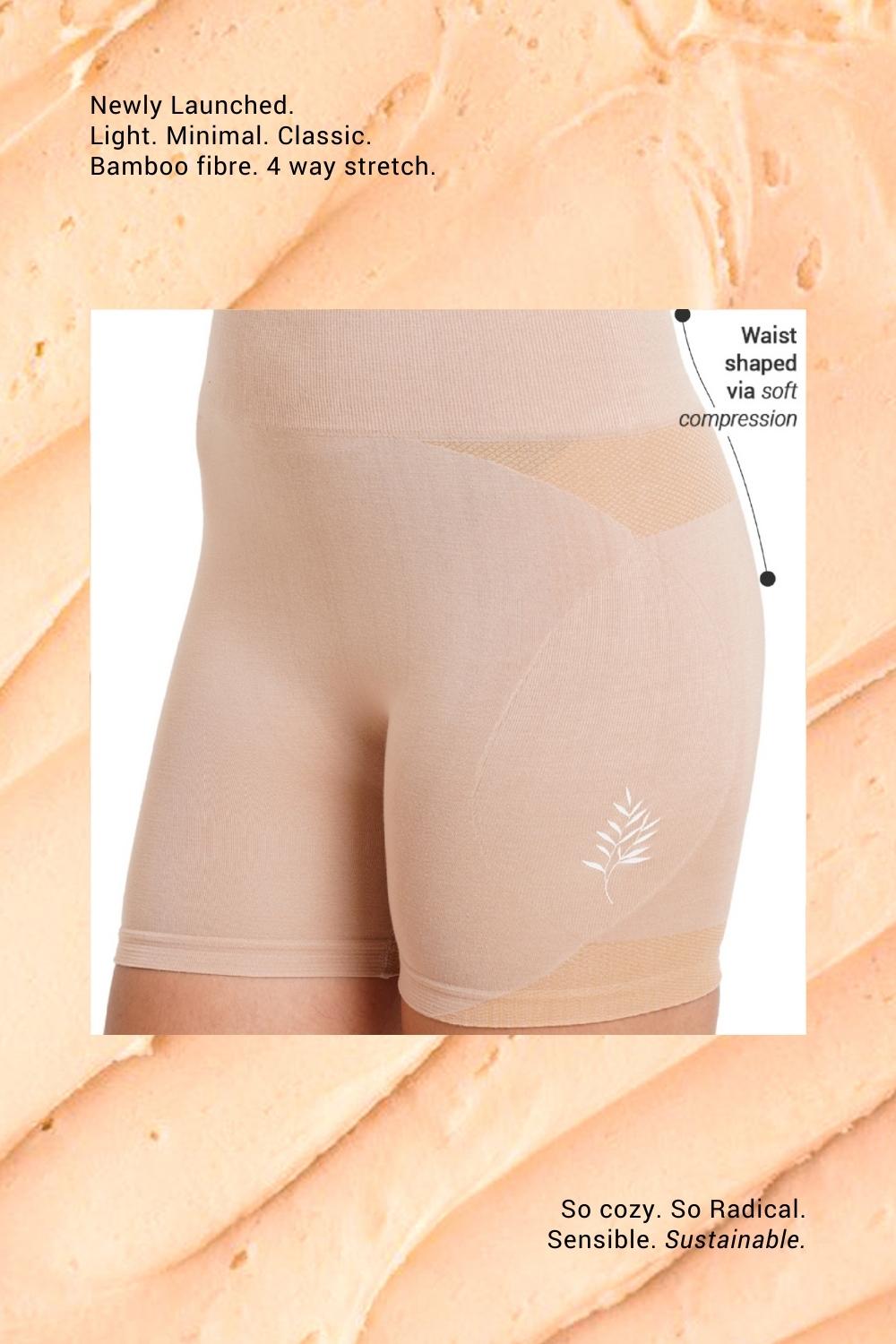 Super Soft Bamboo Fibre Antimicrobial Seamless Tummy Tucker and Thigh Shaper-ISP066-Skin-