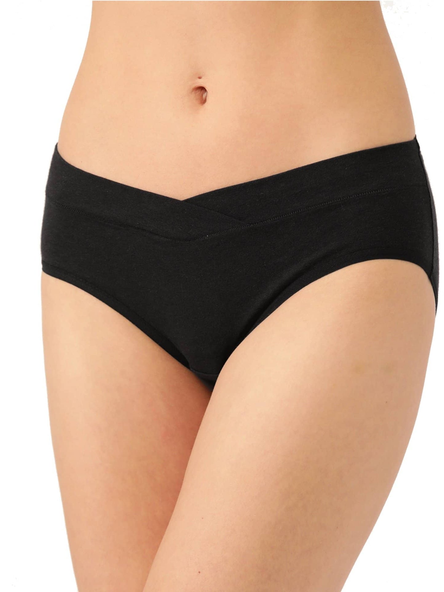 Organic Cotton Antimicrobial Little Black Undies kit (Pack of 3)-ISPK03-Black-