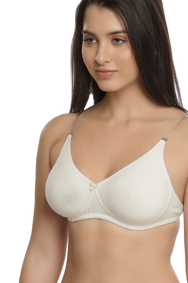 Buy BODYCARE Women Solid Non-Wired Front Open Bra(Pack of 3)_32 White at