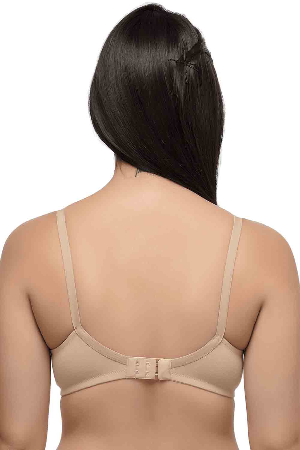 Organic Cotton Antimicrobial Seamless Side Support Bra-ISB057-Skin-