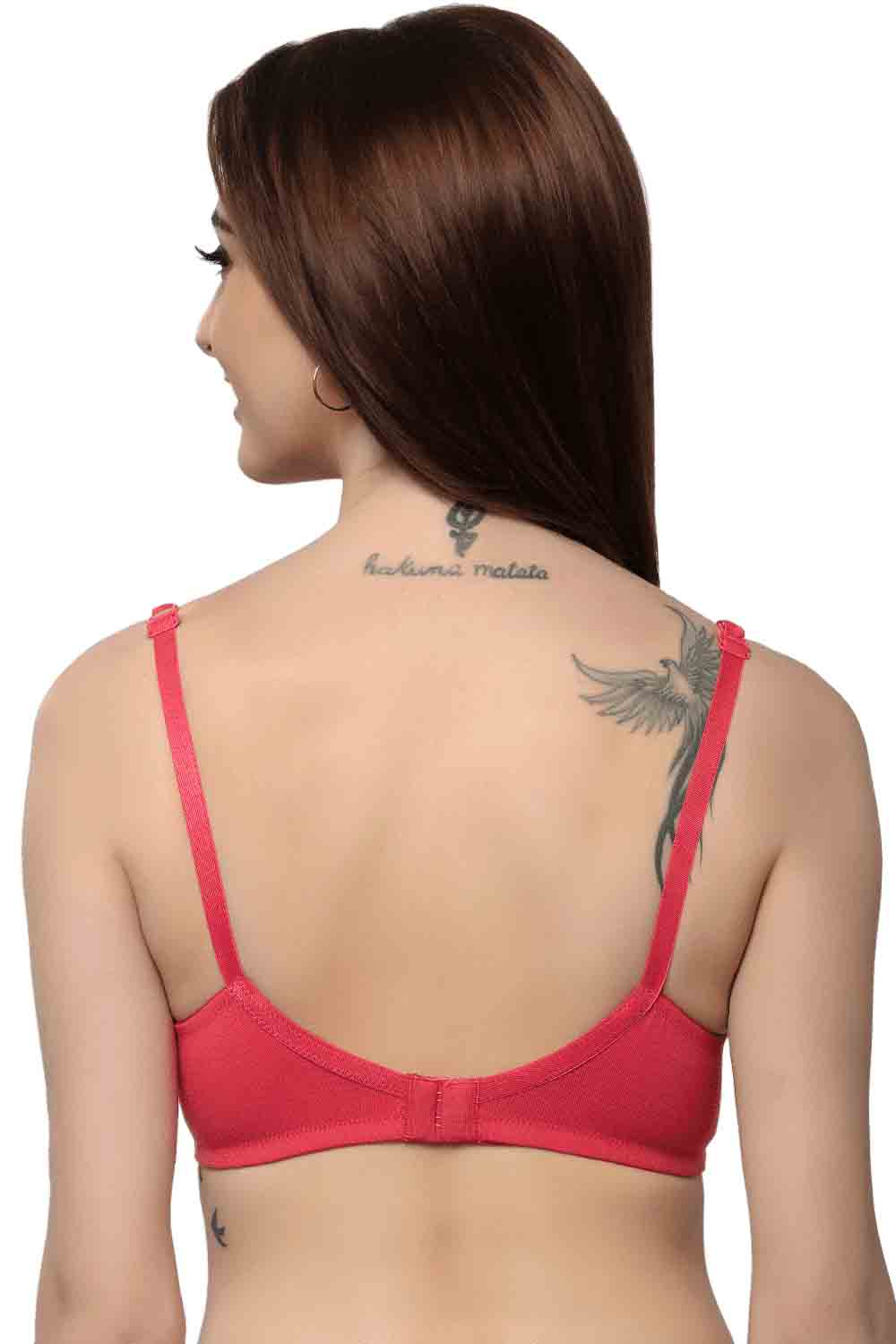Organic Cotton Antimicrobial Seamless Side Support Bra-ISB057-Brightpink-