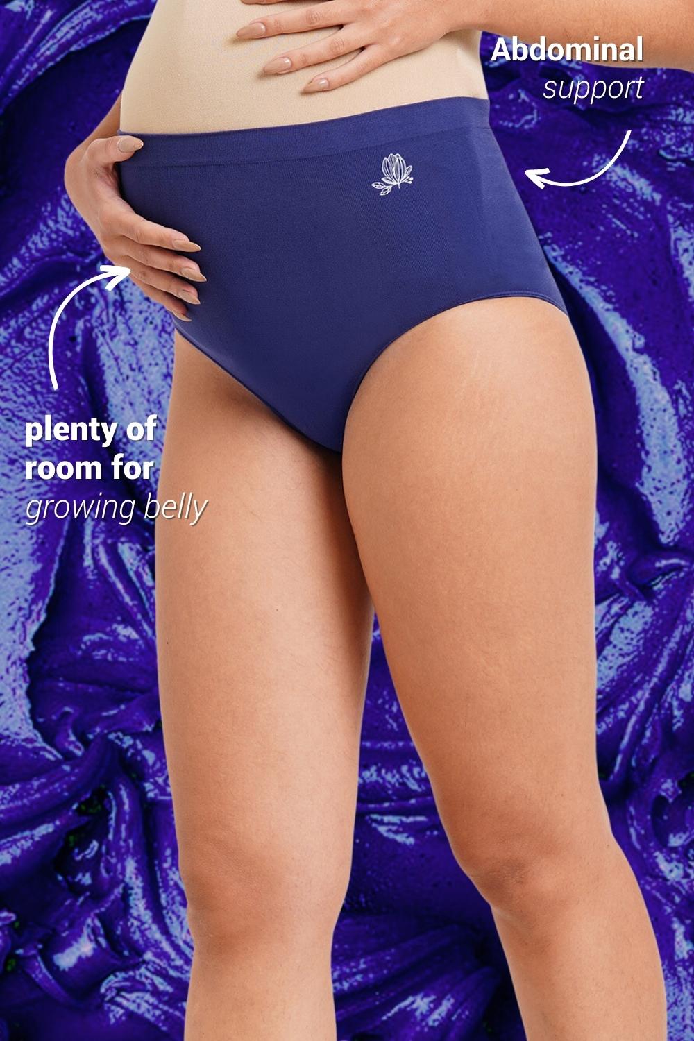Super Soft Bamboo Fibre Antimicrobial Seamless Over The Bump Panty-IMP103-Blueprint-