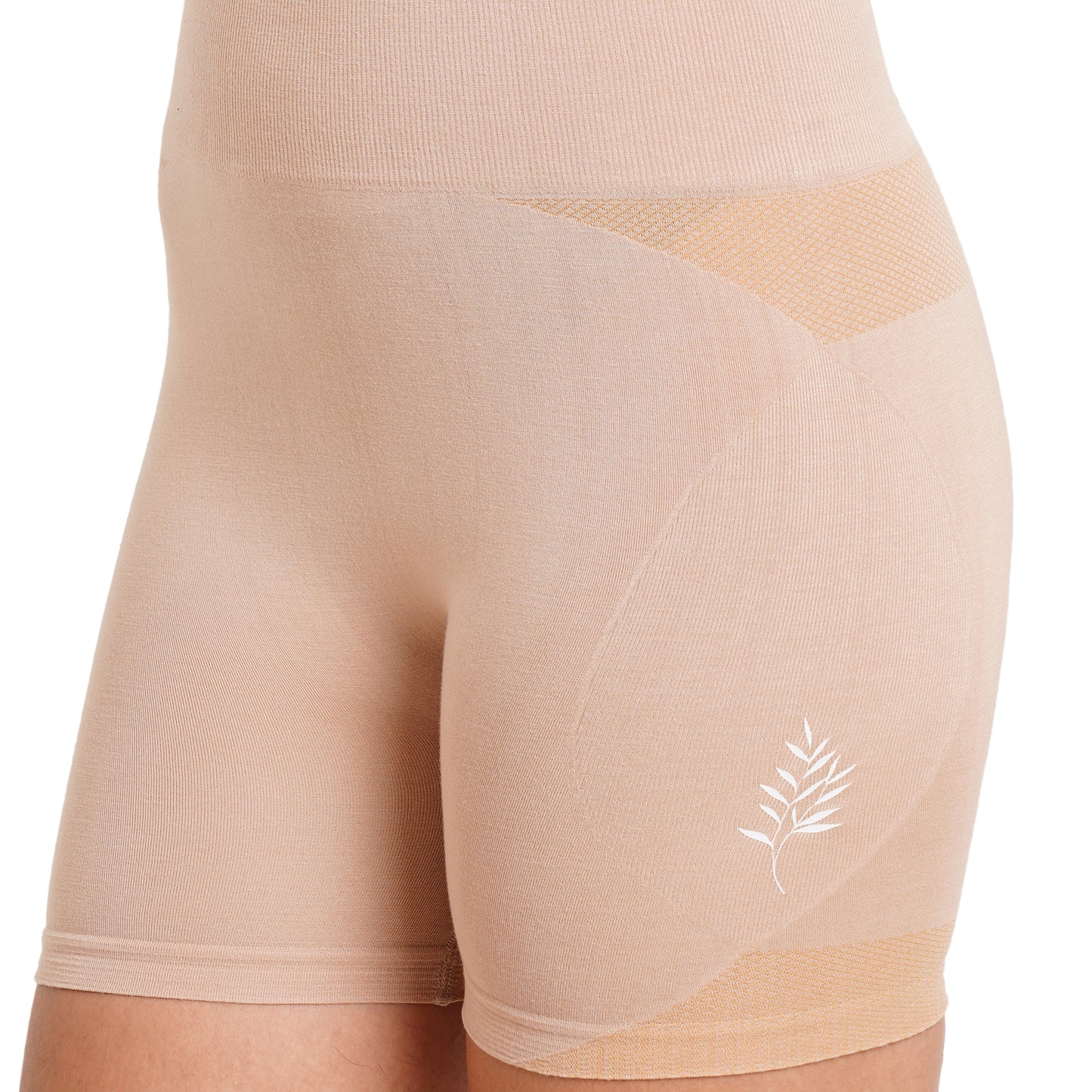 Super Soft Bamboo Fibre Antimicrobial Seamless Tummy Tucker and Thigh Shaper-ISP066-Skin-