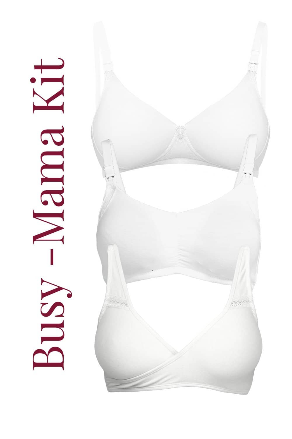 IMBK05-White-Buy Online Inner Sense Organic Cotton Busy Mama Starter Bra  Kit (Pack Of 3)