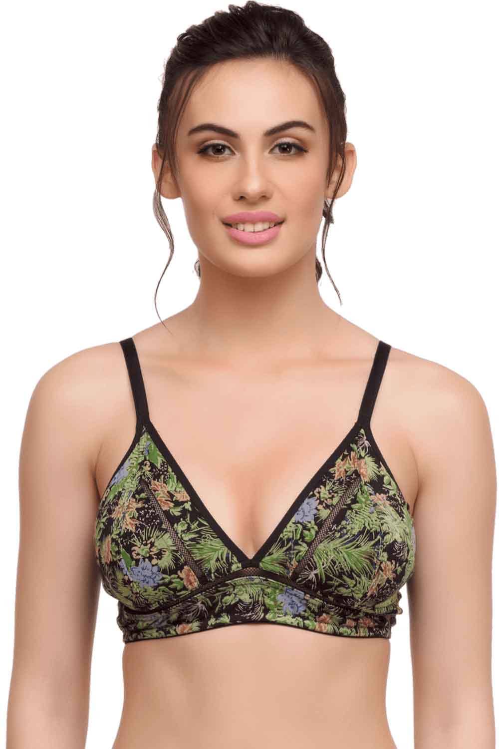 Organic Cotton Antimicrobial Lightly Padded Non-wired Bralette(Pack of 3)-ISB081_81_81-
