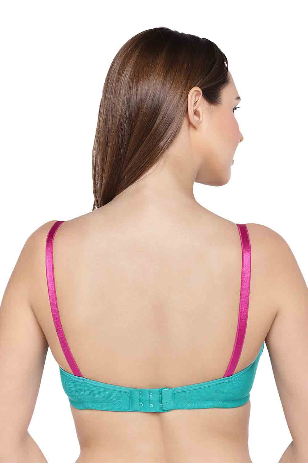 Organic Cotton Antimicrobial Laced Soft Nursing Bra-IMB003B