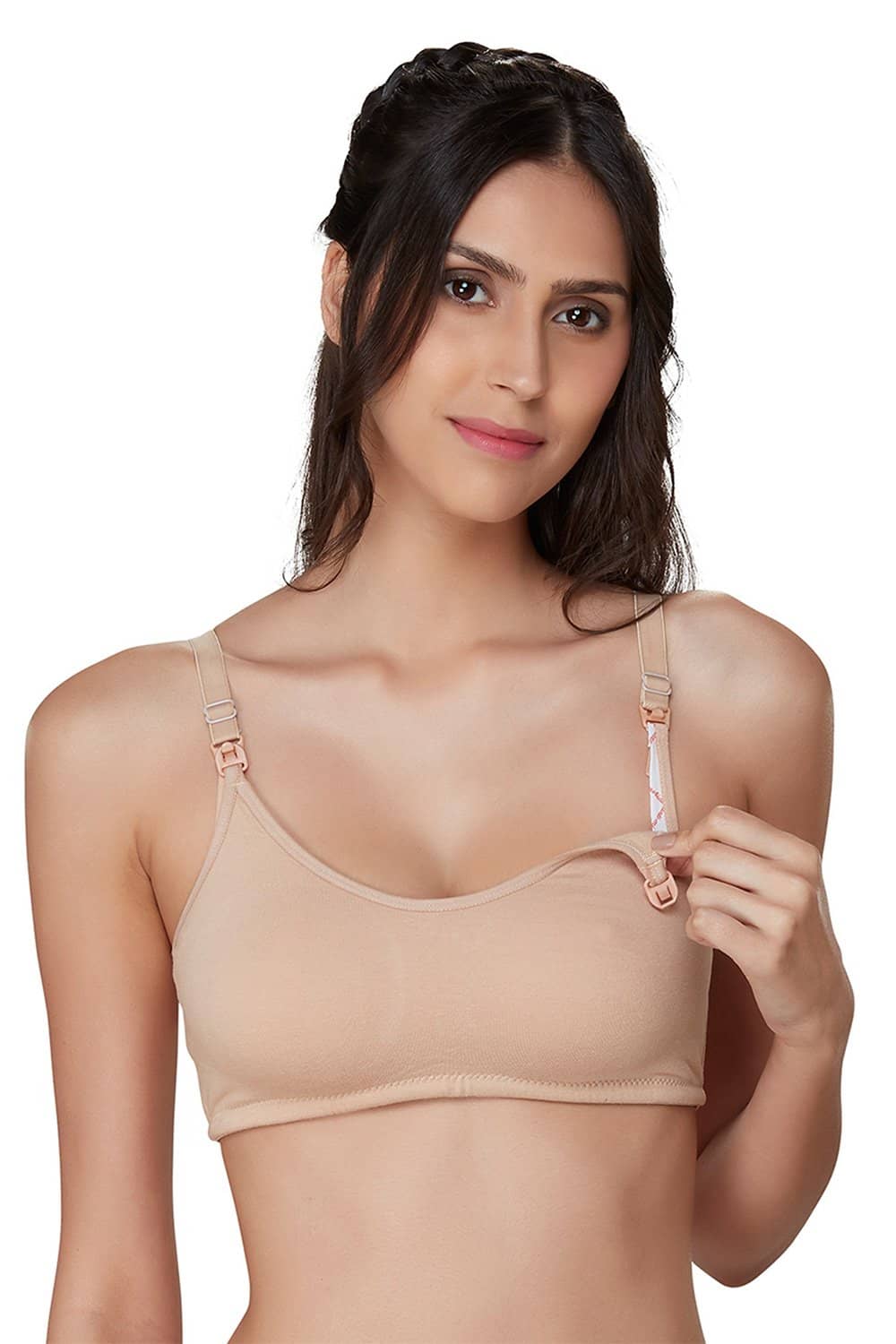 Organic Cotton Antimicrobial Soft Nursing Bra-IMB004A