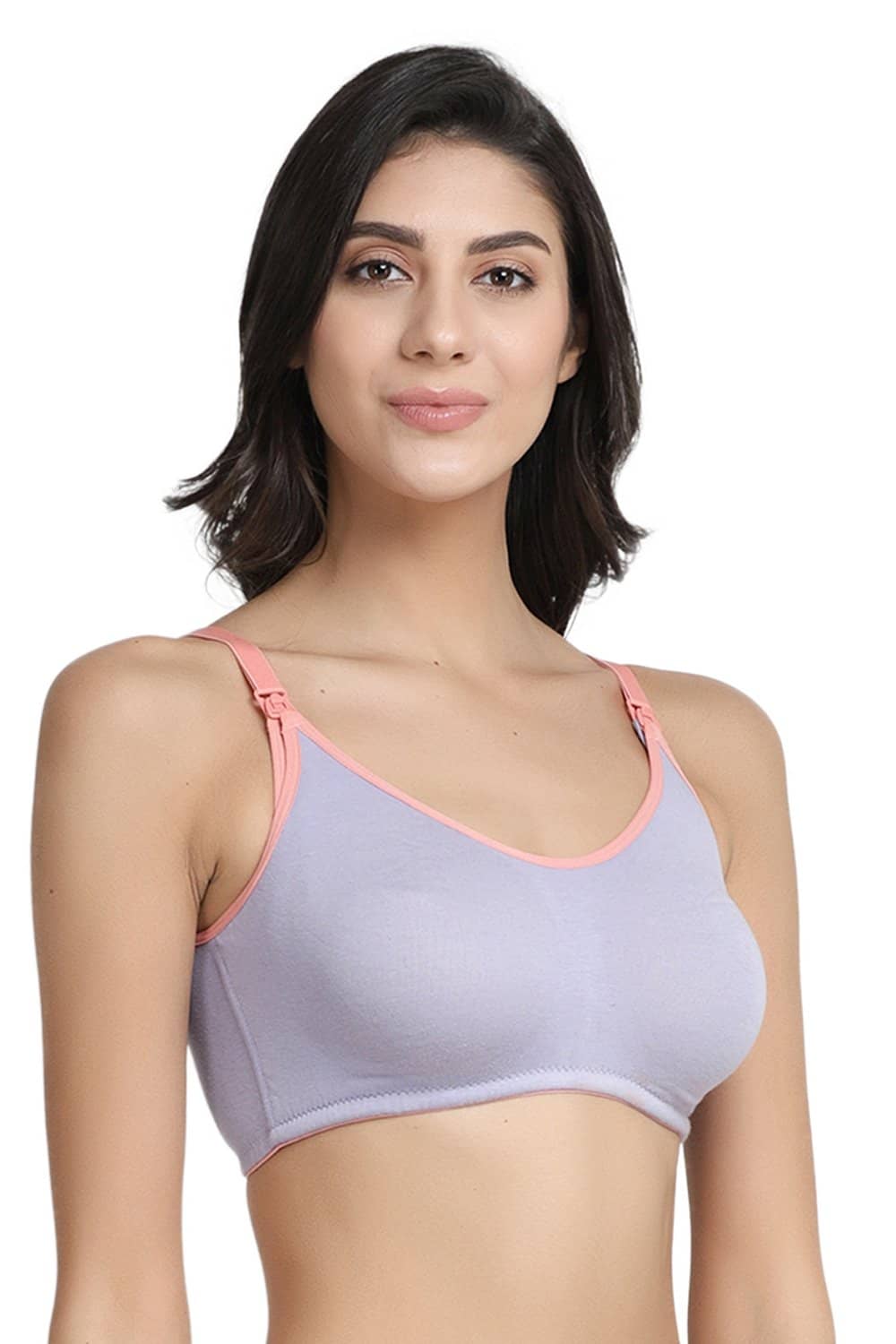 Organic Cotton Antimicrobial Soft Nursing Bra-IMB004B
