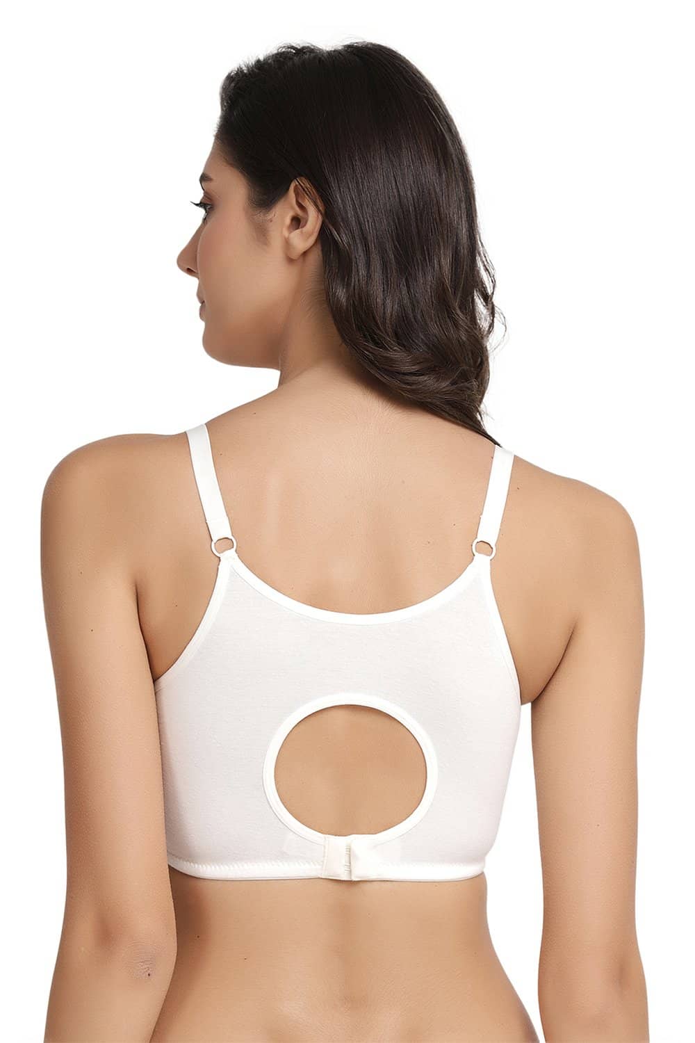 Organic Cotton Antimicrobial Soft Nursing Bra (Pack of 2)-IMB004D_4F-
