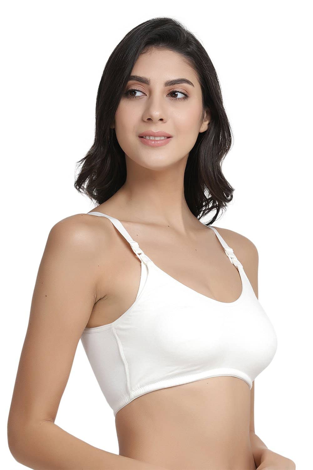 Organic Cotton Antimicrobial Soft Nursing Bra (Pack of 2)-IMB004D_4F-