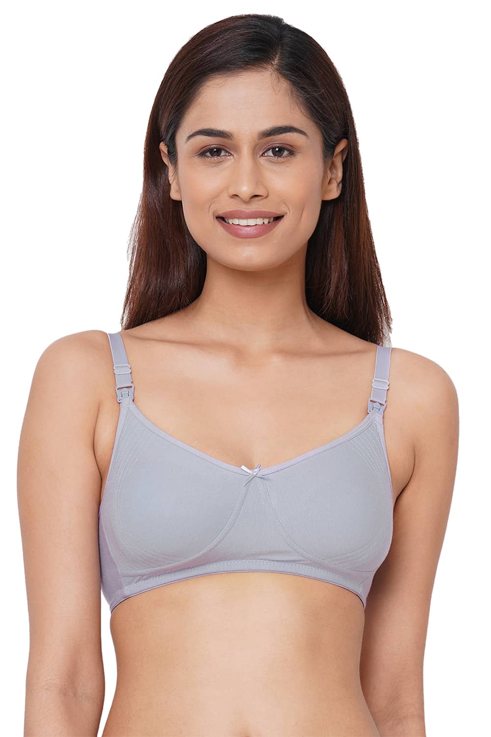 Organic Cotton Antimicrobial Soft feeding Bra (Pack of 2)-IMB005B_5D