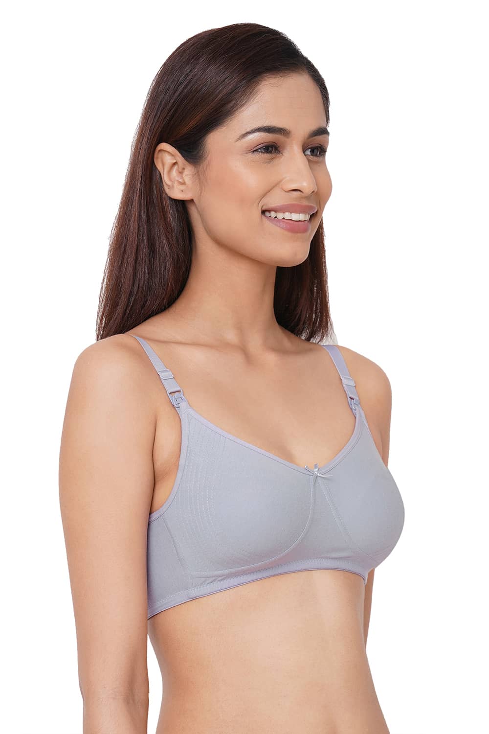 Organic Cotton Antimicrobial Soft feeding Bra (Pack of 2)-IMB005B_5D