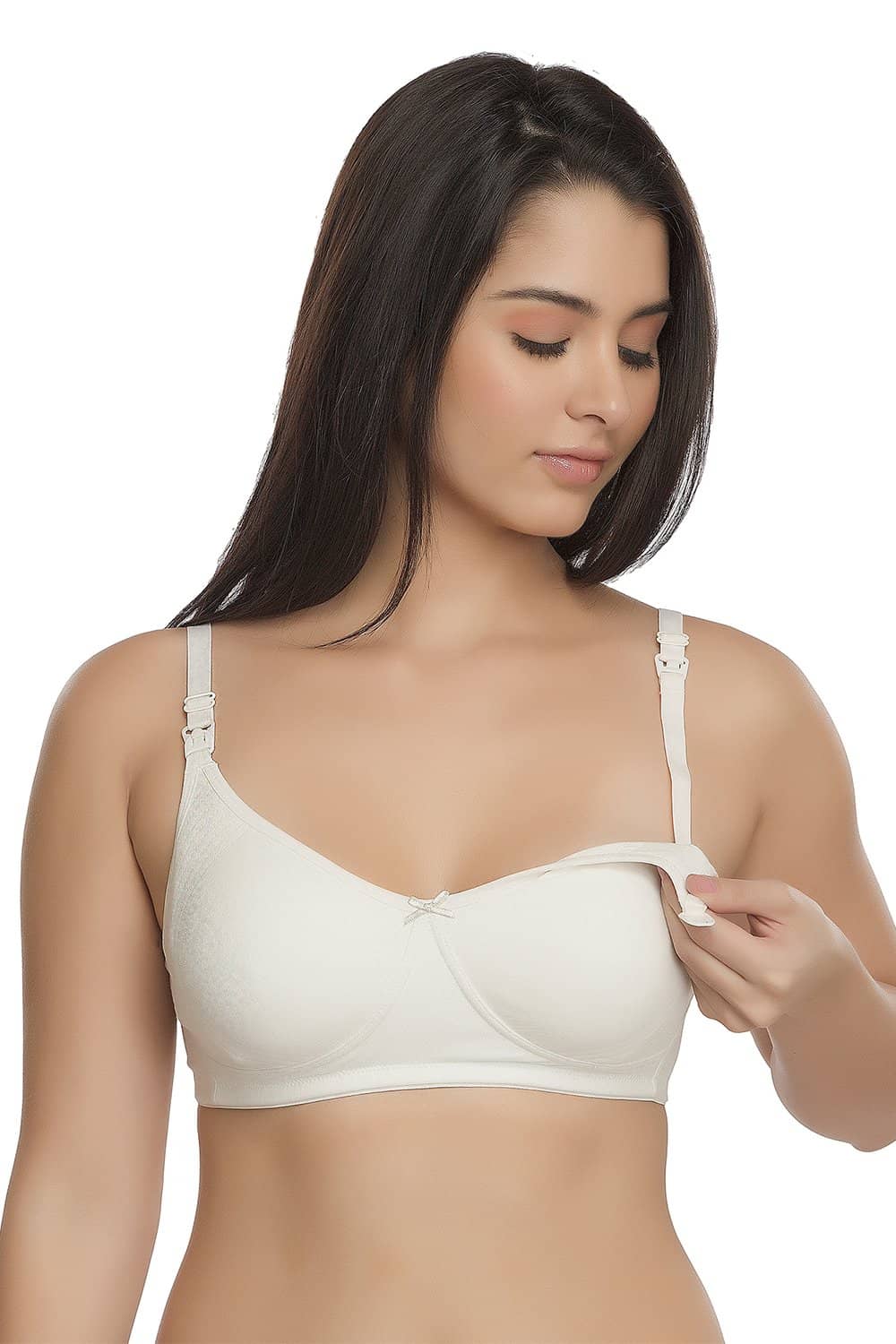 Organic Cotton Antimicrobial Soft Feeding Bra (Pack of 2)-IMB005E_5F-
