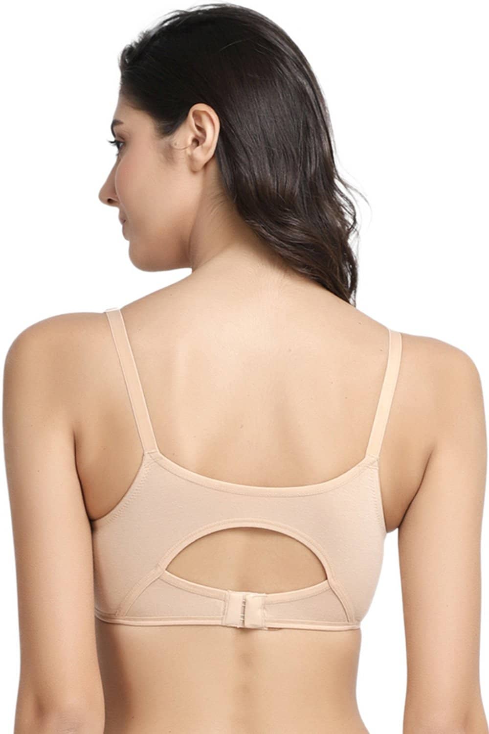 Organic Cotton Antimicrobial Sleeping/Feeding Bra-IMB007F-Skin-