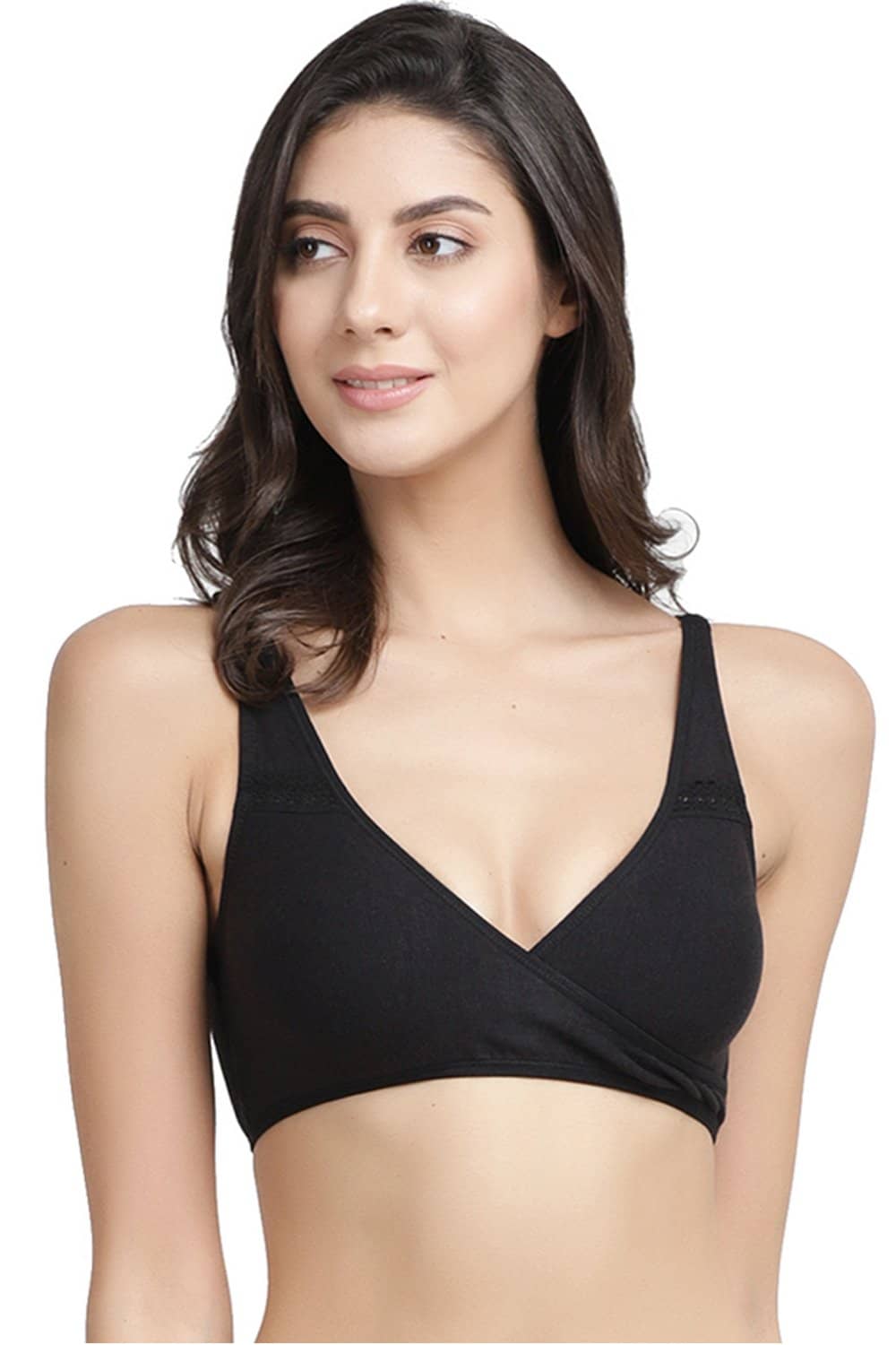 Organic Cotton Antimicrobial Sleeping/Feeding Bra(Pack of 2)-IMB007E_7G-