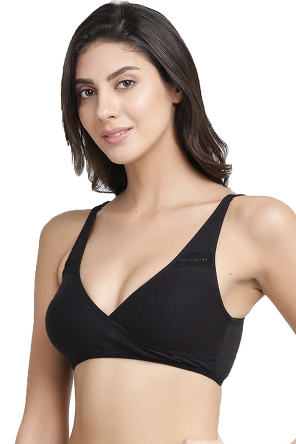 Organic Cotton Antimicrobial Sleeping/Feeding Bra(Pack of 2)-IMB007E_7G-
