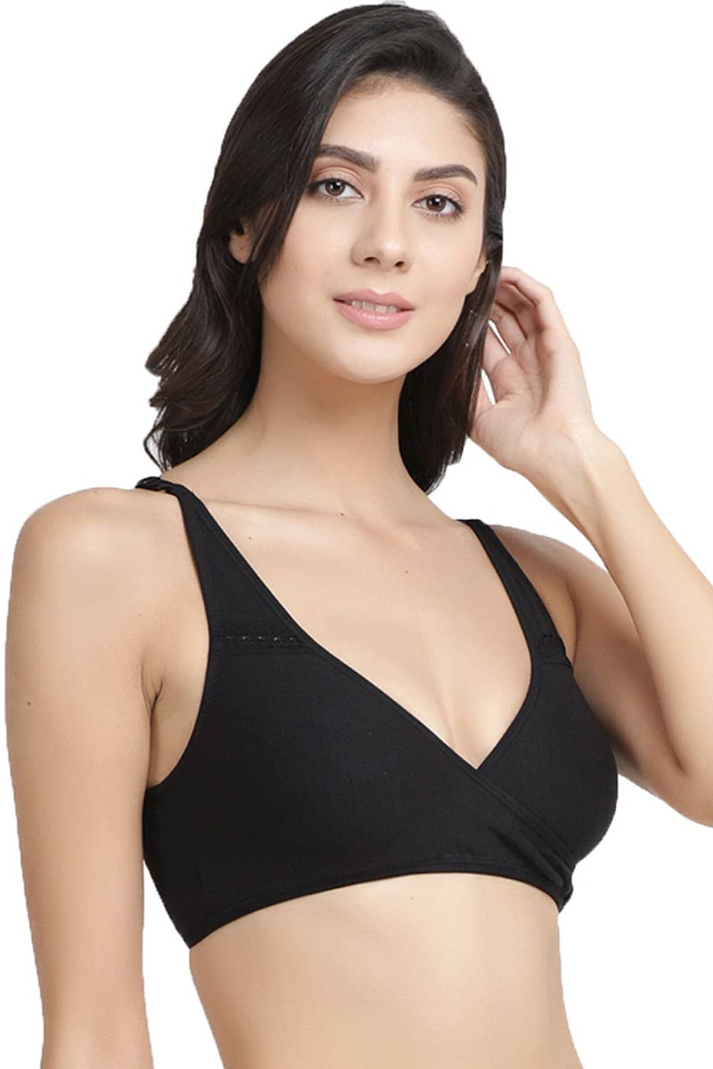Organic Cotton Antimicrobial Sleeping/Feeding Bra(Pack of 2)-IMB007E_7G-