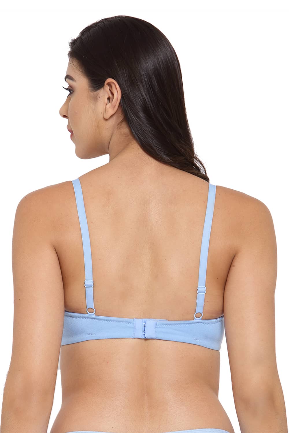 Organic Cotton Antimicrobial Padded Bra-ISB105-Sky Blue-
