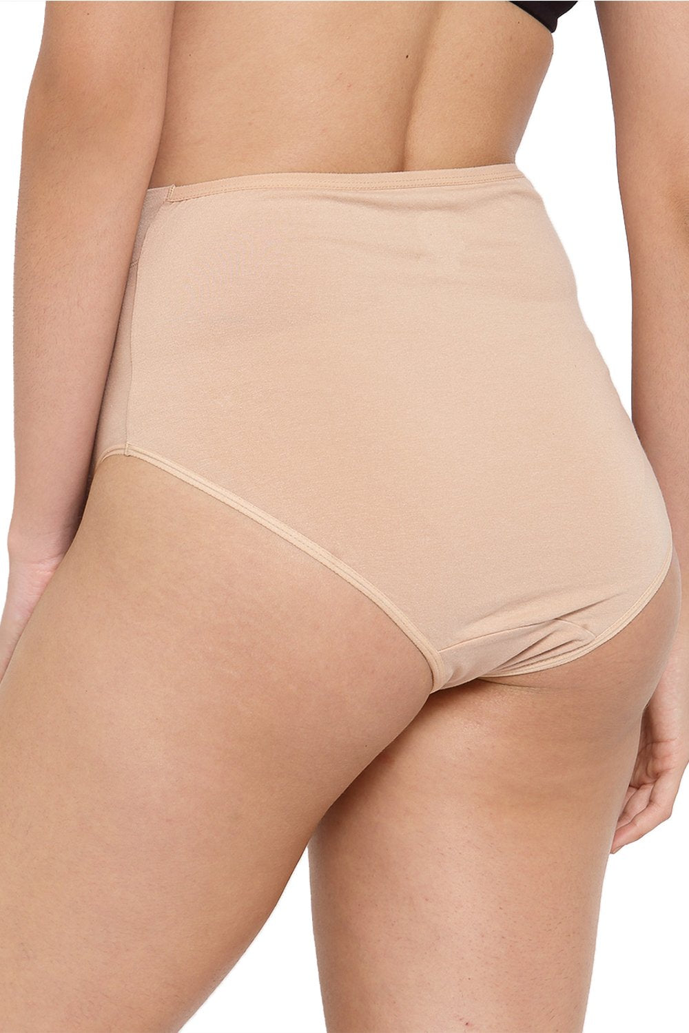 Organic Cotton Antimicrobial Maternity Panty- Pack of 2-IMPC101-Skin_Black-