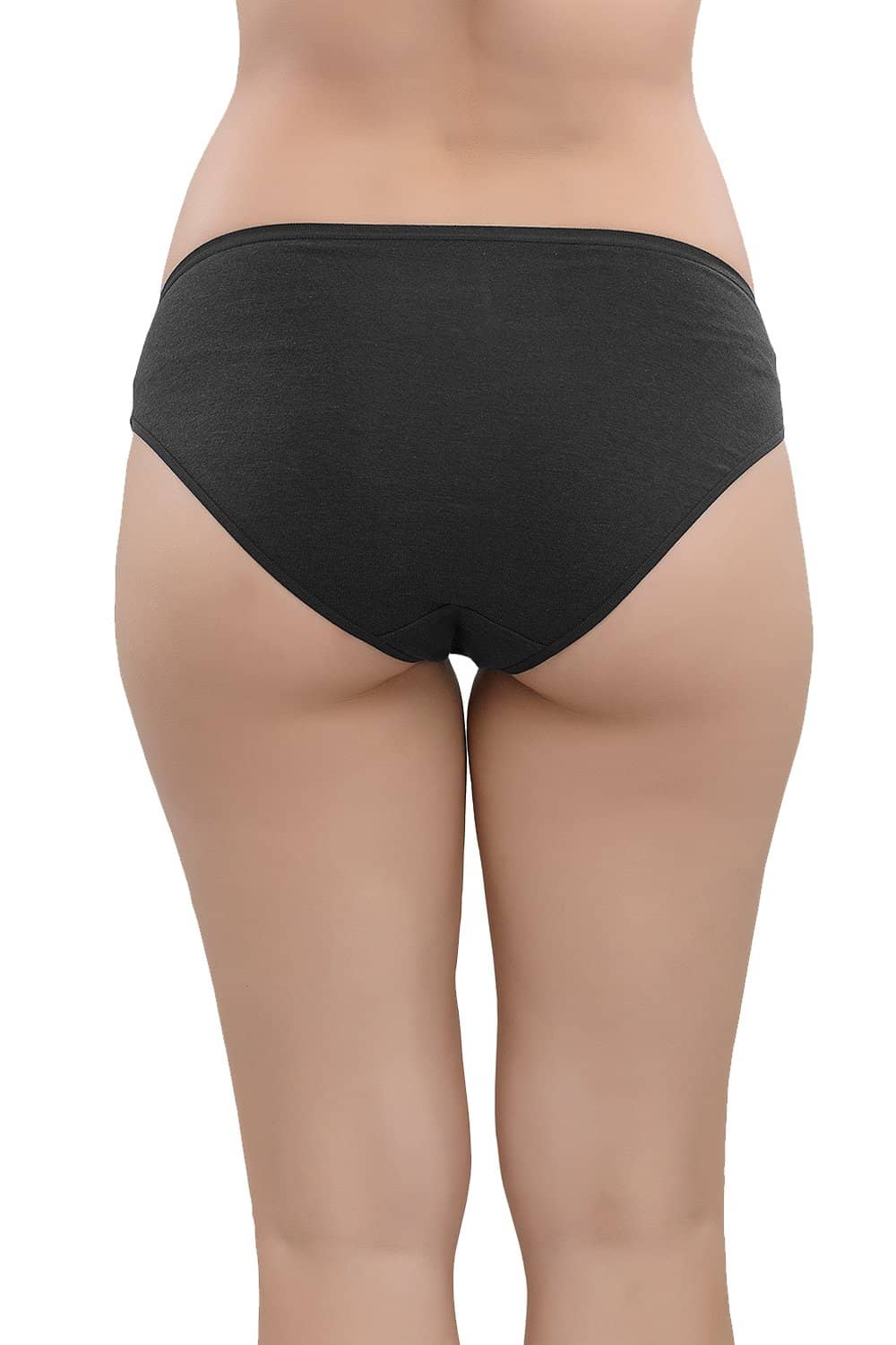 Organic Cotton Antimicrobial Bikini (Pack of 3)-IMPC004-Black_Fuschia_Navy Blue-