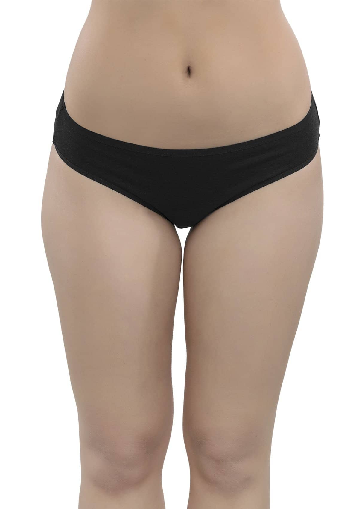 Organic Cotton Antimicrobial Little Black Undies kit (Pack of 3)-ISPK03-Black-