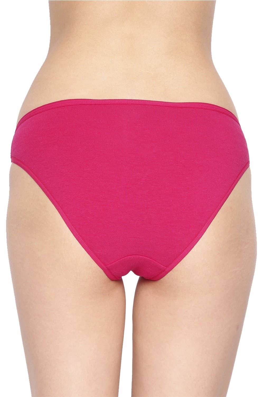 Organic Cotton Antimicrobial Bikini (Pack Of 2)-IMP004-Fuchsia_Fuchsia-