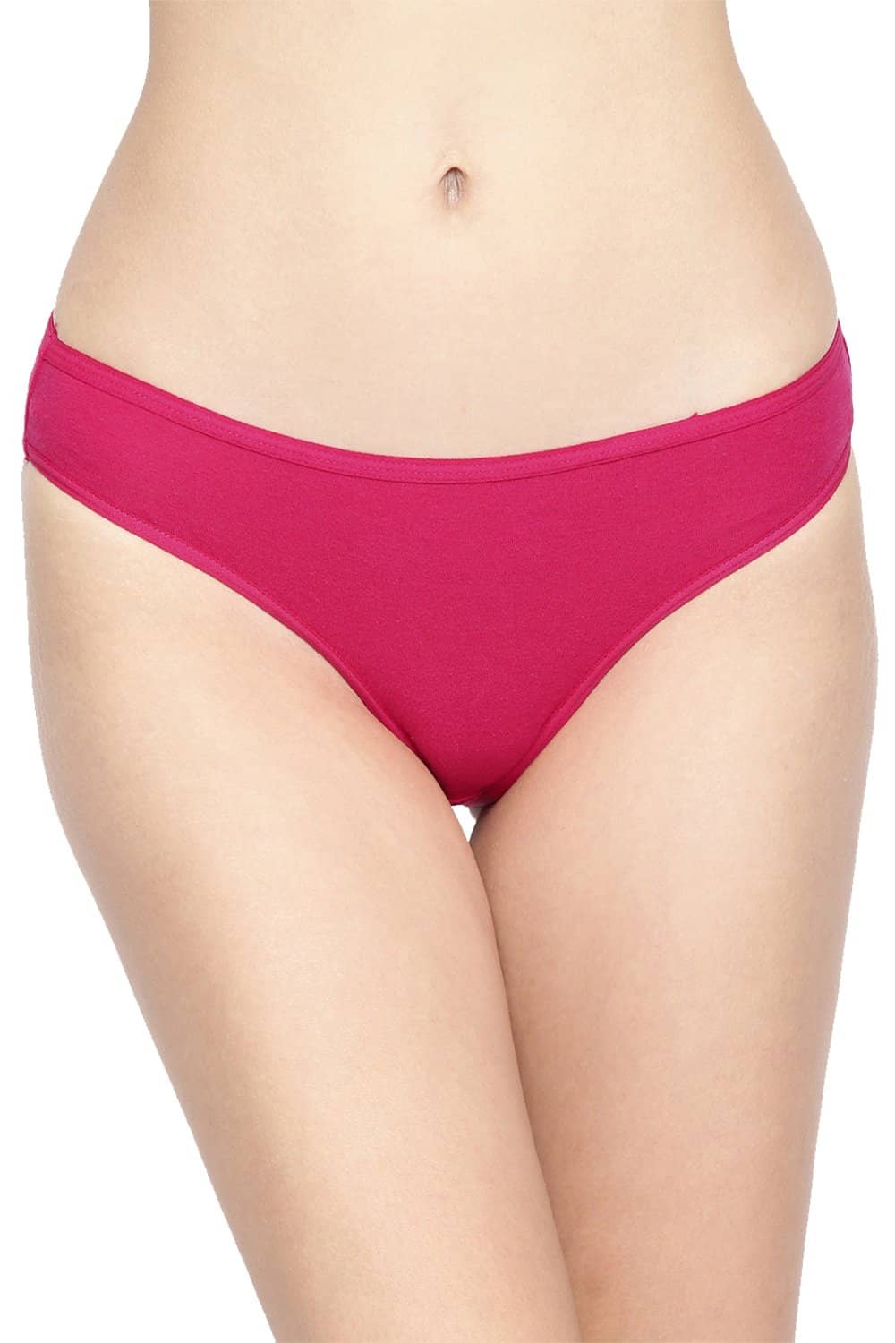 Organic Cotton Antimicrobial Bikini (Pack Of 2)-IMP004-Fuchsia_Fuchsia-