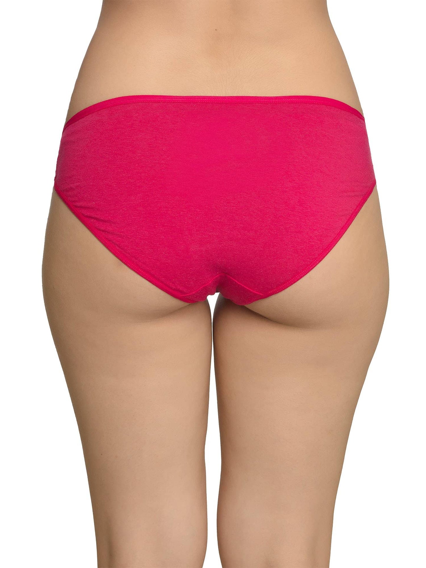 Organic Cotton Antimicrobial Spunky Pink Undies Kit (Pack of 3)-ISPK02-Pink-