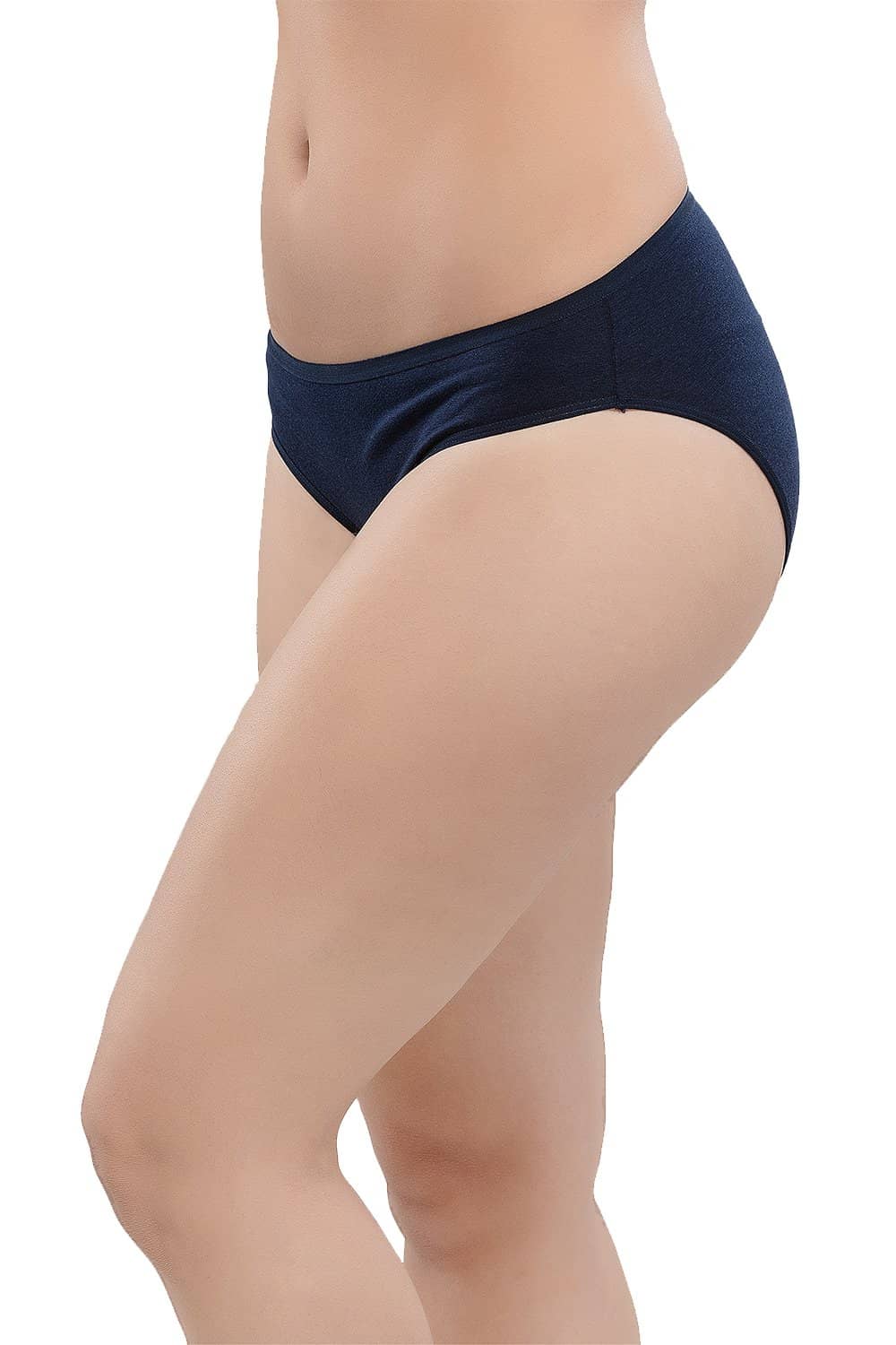 Organic Cotton Antimicrobial Bikini (Pack of 5)-IMP004_3Skin_2Navy-