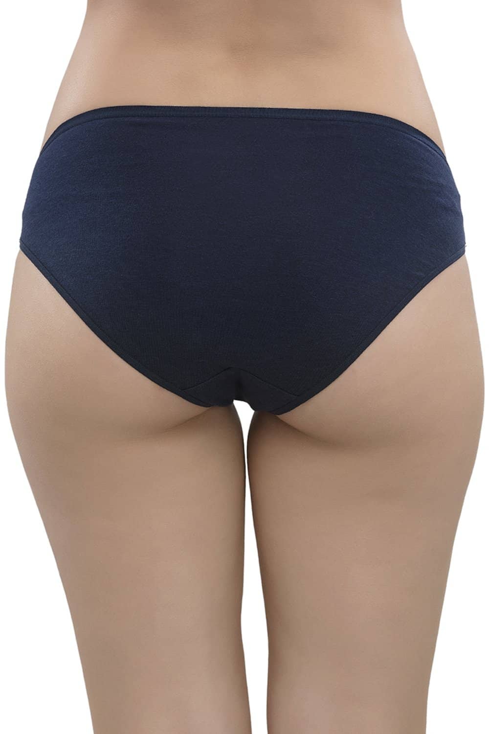 Organic Cotton Antimicrobial Bikini (Pack of 3)-IMPC004-Black_Fuschia_Navy Blue-