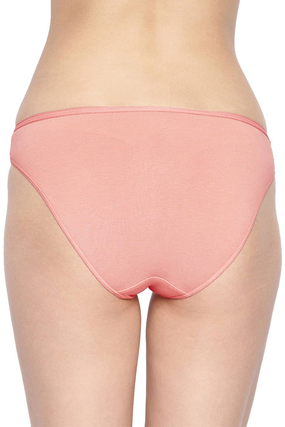 Organic Cotton Antimicrobial Bikini (Pack Of 2)-IMP004-Peach_Peach-