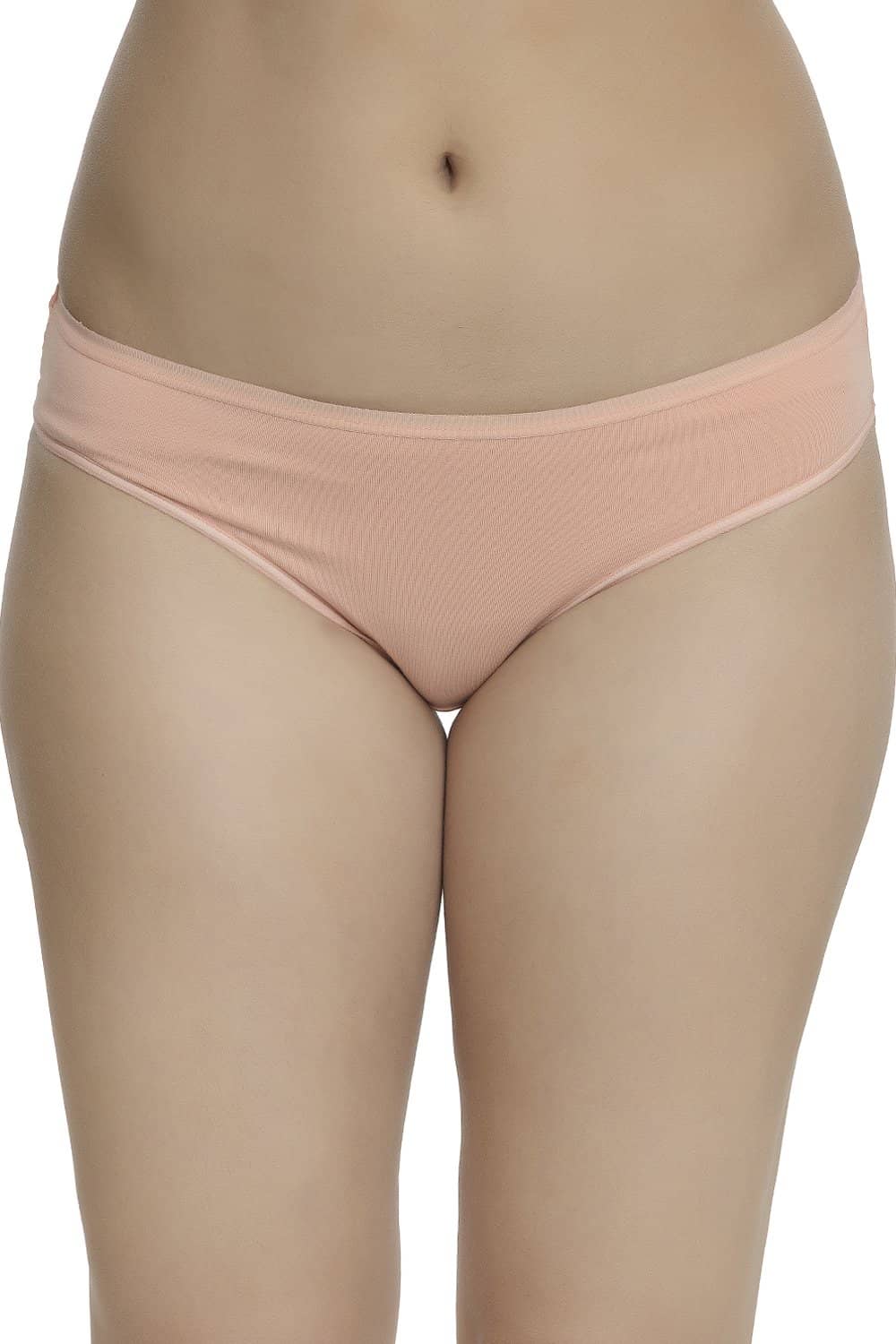 Organic Cotton Antimicrobial Bikini (Pack of 3)-IMPC004-Sky Blue_Peach_Skin-