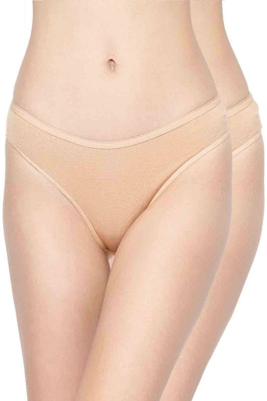 Organic Cotton Antimicrobial Bikini (Pack Of 2)-IMP004-Skin_Skin-