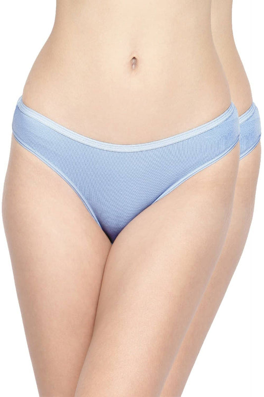 Organic Cotton Antimicrobial Bikini (Pack Of 2)-IMP004-Sky Blue_Sky Blue-
