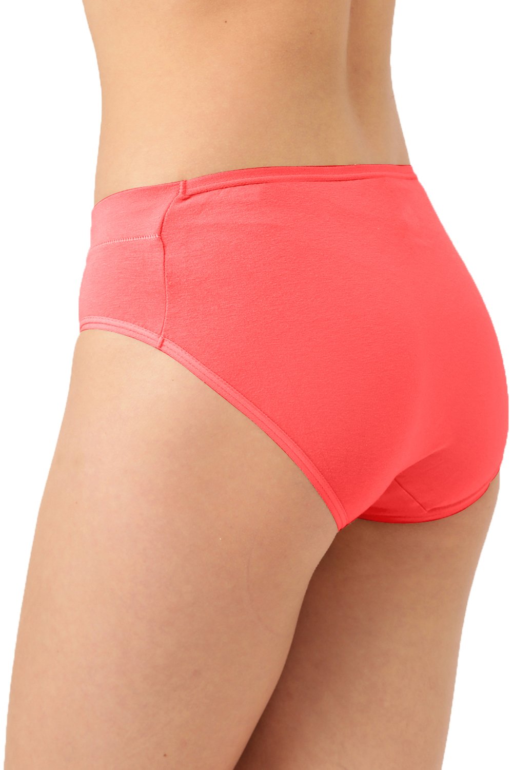 Organic Cotton Antimicrobial Maternity Panty (Pack Of 3)-IMP102-Black_Bright Pink_Feather Print-